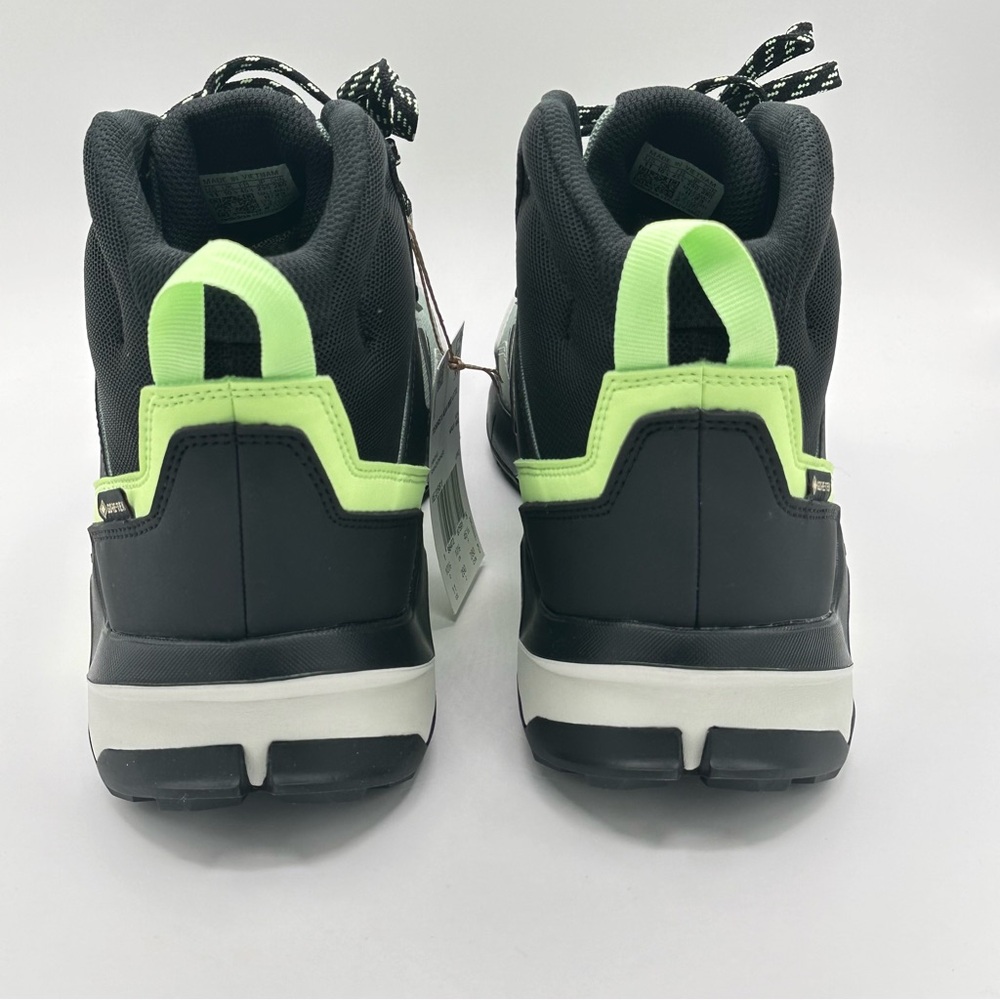 Men’s Adidas IE2581 Terrex Ax4 Mid Gore-Tex Silver Green Hiking Shoes Size 11 - Picture 4 of 11